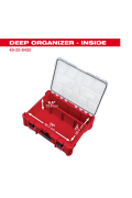 Milwaukee 米沃奇 48-22-8432 Milwaukee PACKOUT™ DEEP ORGANIZER 配套厚型工具箱