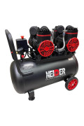 NEIDER 2-1100X2F50 2200W 50L(可驗泵)雙頭免油靜音風泵空氣壓縮機