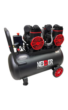 NEIDER 2-1100X2F50 2200W 50L(可驗泵)雙頭免油靜音風泵空氣壓縮機